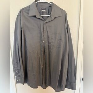 Van Heusen Gray Casual Button Down Shirt